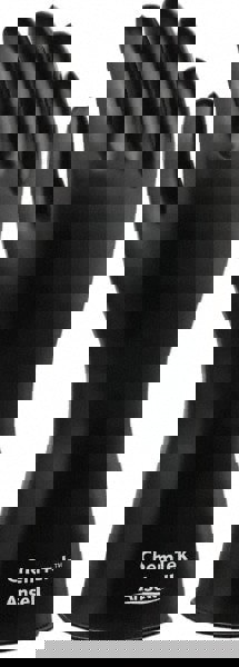 Series 38-612 Chemical Resistant Gloves: Size Large, 8.00 Thick, Viton, Unsupported,